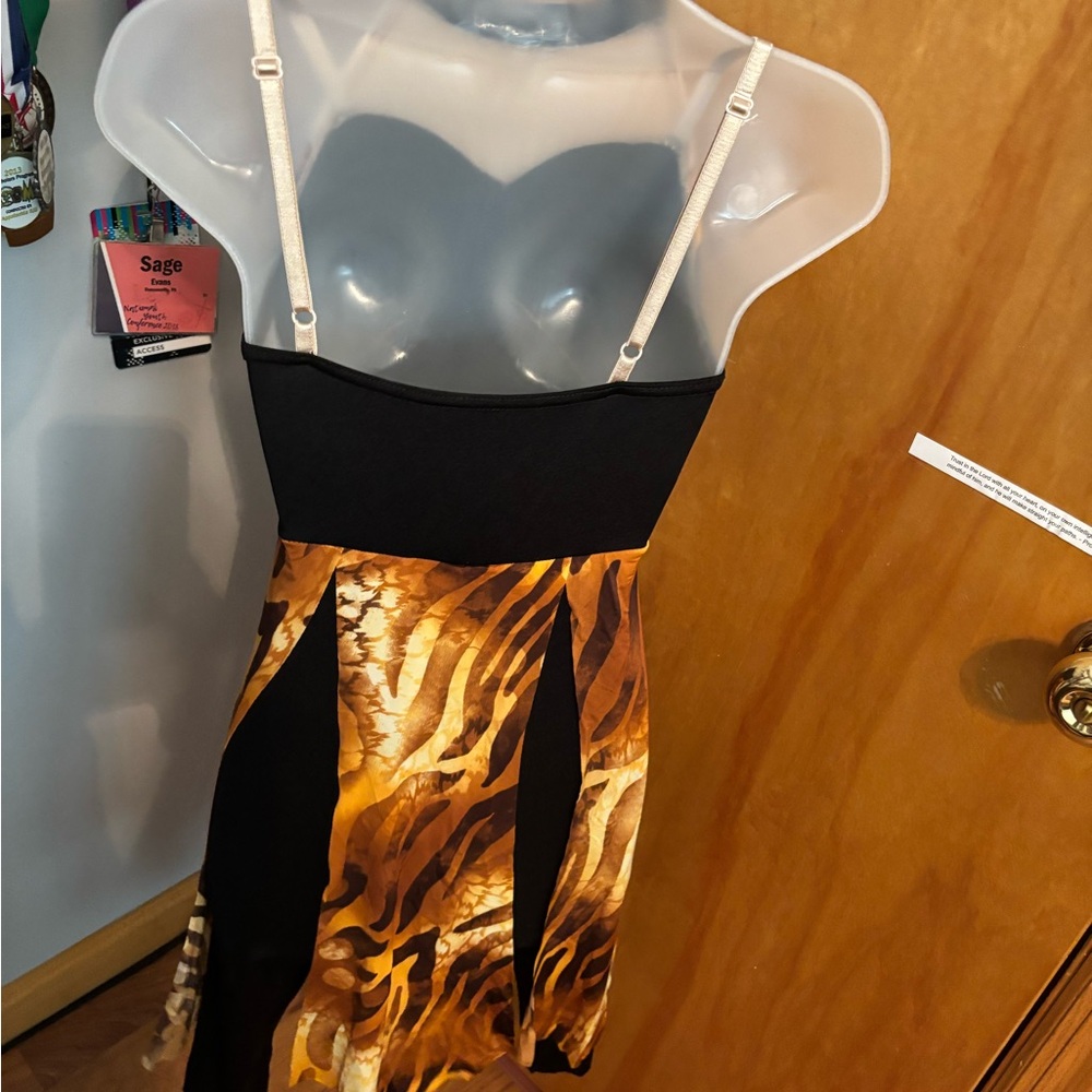 Brown Patterned Dance Costume - Picture 4 of 5